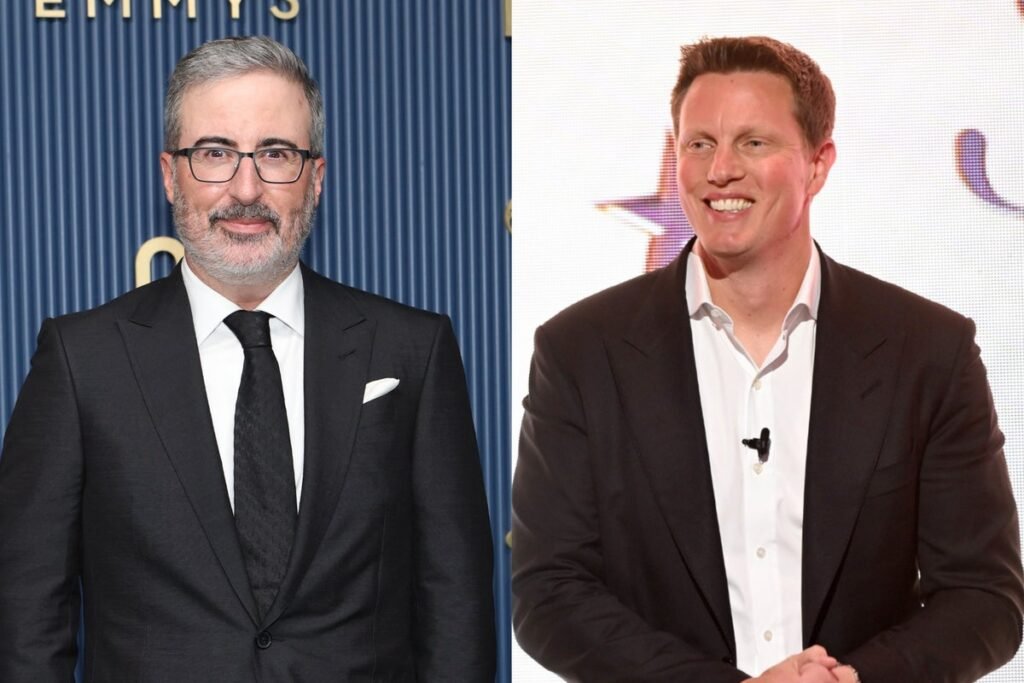 John Oliver jabs at Paramount’s David Ellison amid potential merger