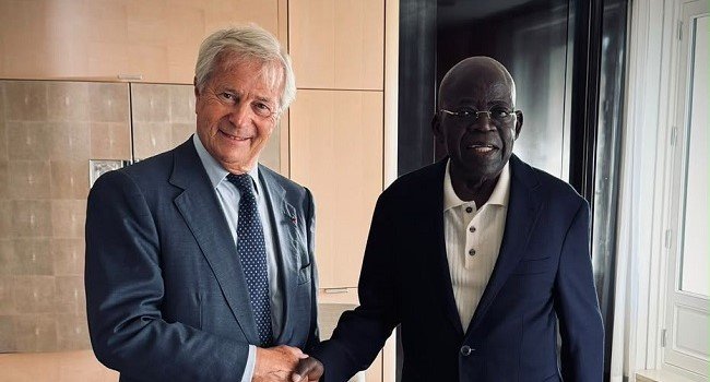 Tinubu Meets Bolloré In Paris Over Expanded Investment In Nigeria’s Creative, Digital Economy Tinubu Meets Bolloré In Paris Over Expanded Investment In Nigeria’s Creative, Digital Economy