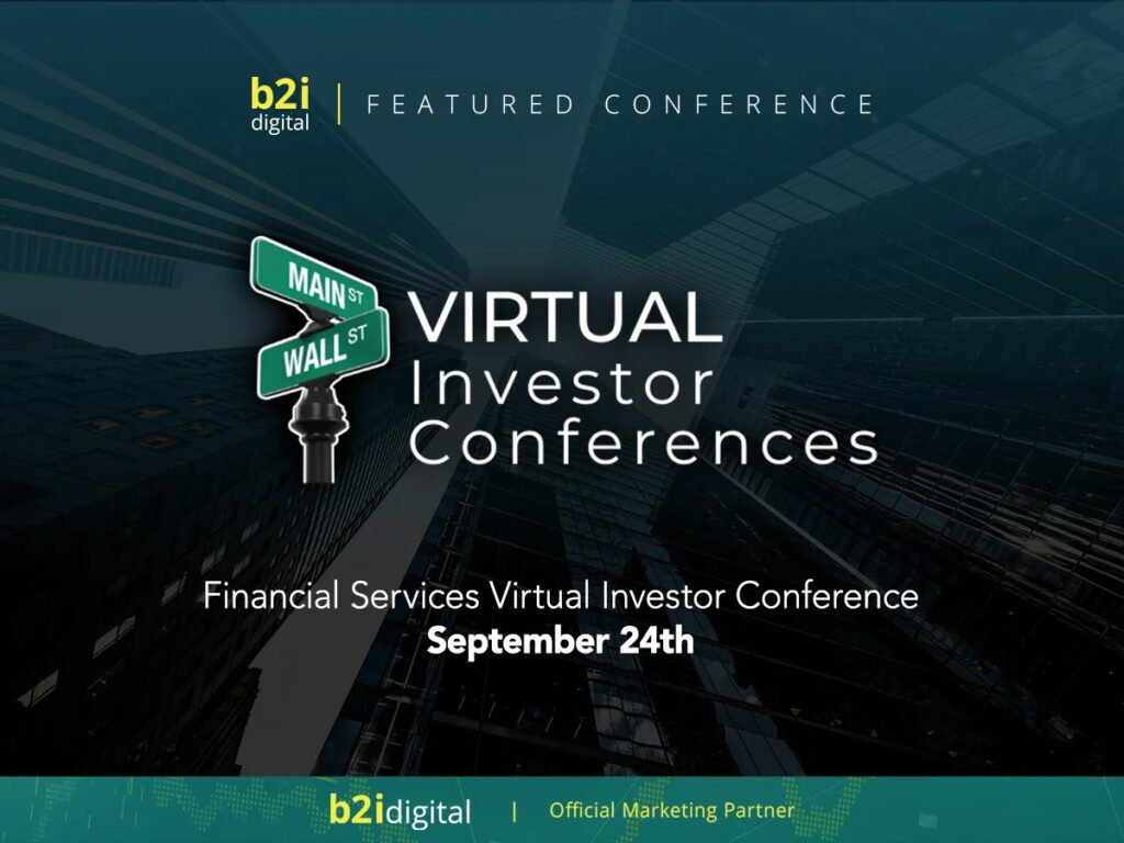 Financial Services Companies Present Live at the September 24 Virtual Investor Conference Financial Services Companies Present Live at the September 24 Virtual Investor Conference